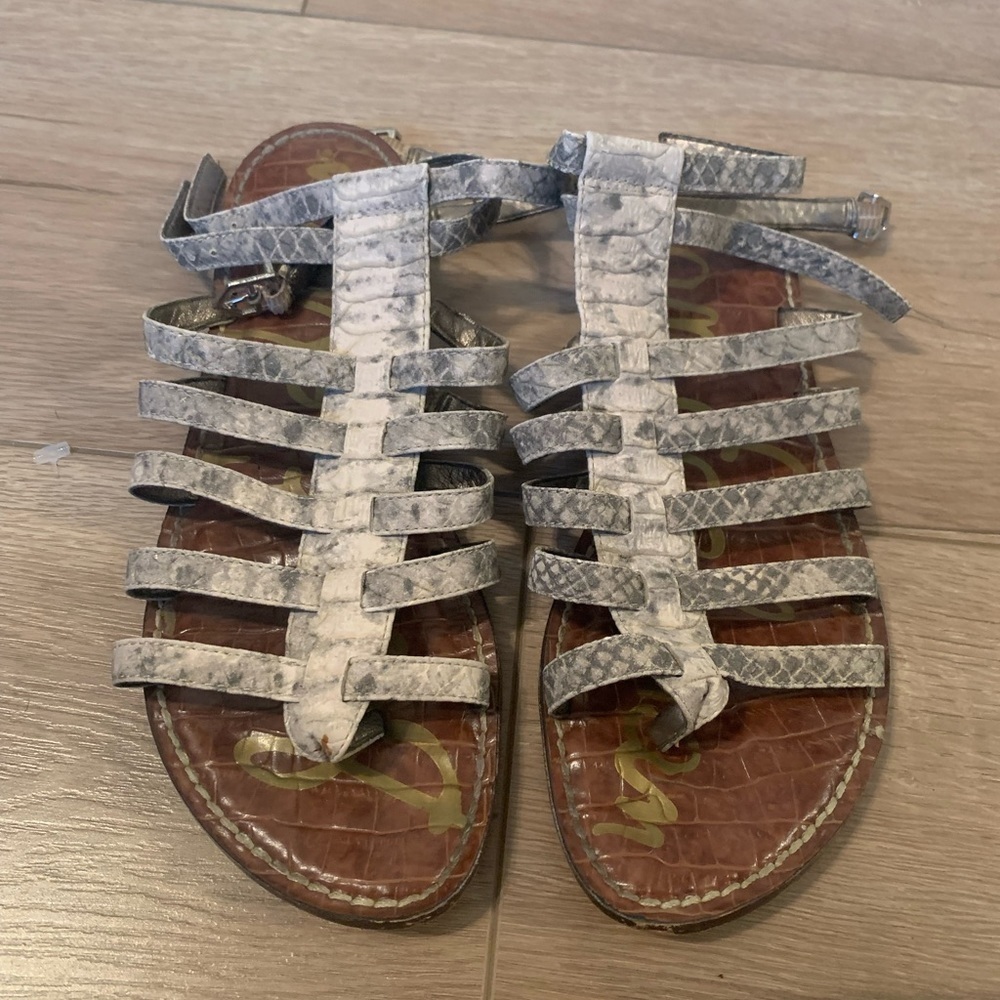 Sam Edelman Snakeskin design gladiator Sandals